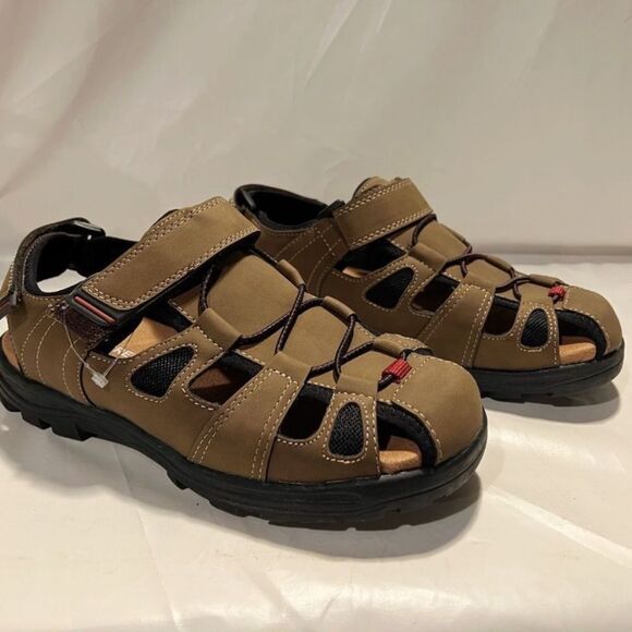 Falls Creek Fisherman Tan Brown Sport Sandal Mens Size 10 M main image 7